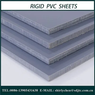 Lastre in PVC rigido solido grigio per serbatoi di saldatura